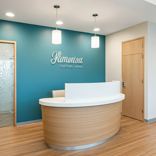 Modern clinic reception
